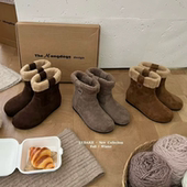 LUDAKE鹿大可 雪地靴棉鞋 过年战靴 保暖厚绒毛毛短靴女冬新款