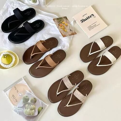 夹趾凉拖女夏季百搭软底人字拖鞋
