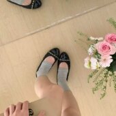 MUMIXI韩系圆头金属扣带玛丽珍鞋 女2026春秋舒适平底软浅口单鞋 女