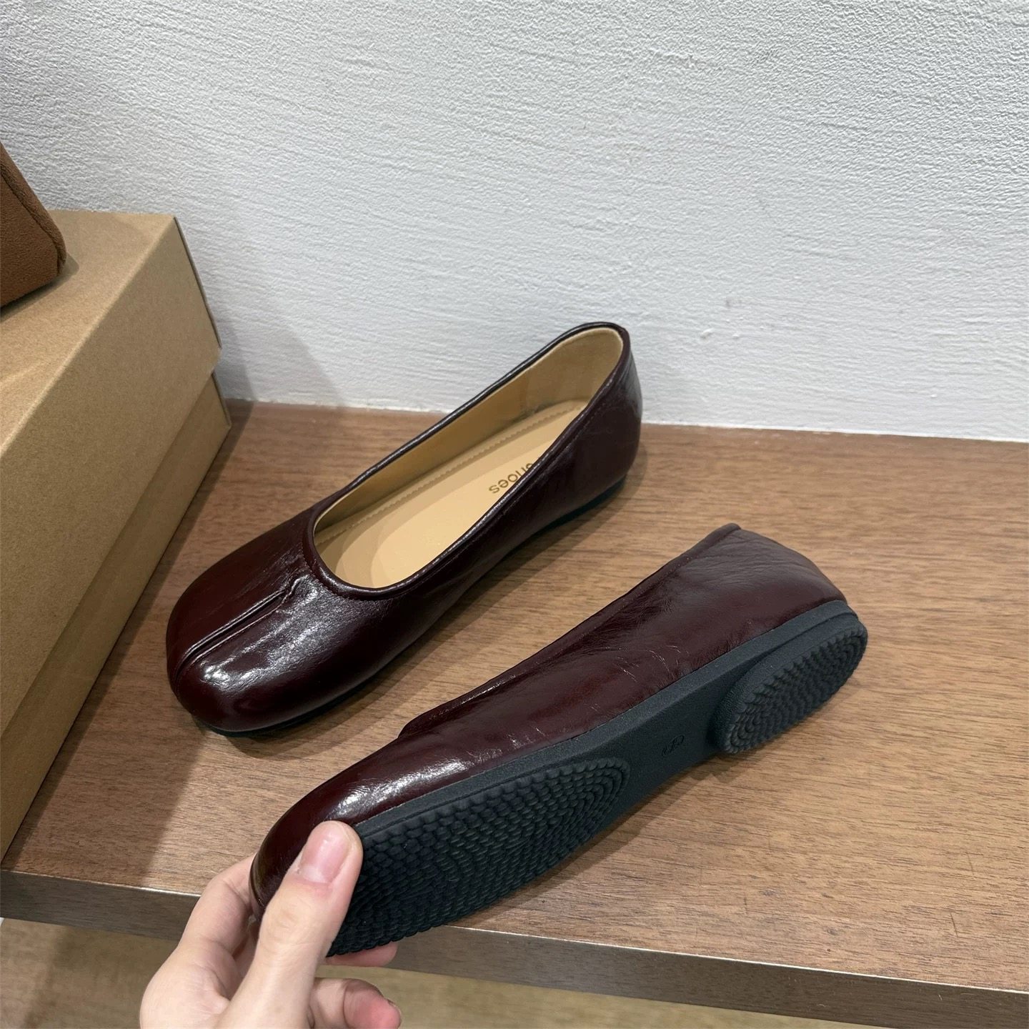 H.Yshoes 2026新款复古圆头一脚蹬软底豆豆鞋女平底浅口单鞋韩版,女鞋,浅口单鞋,淘宝优惠券,粉丝福利购,淘宝优惠卷