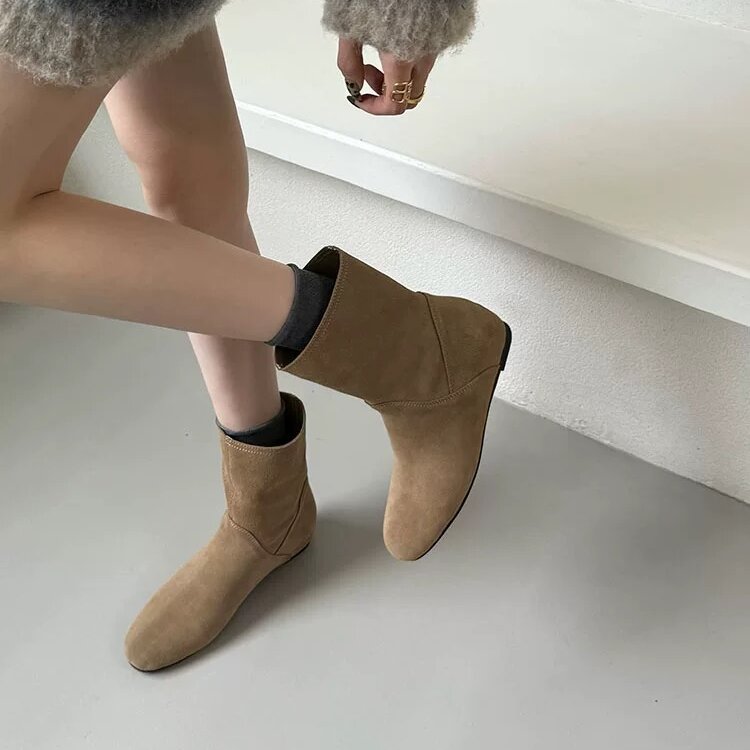 勃肯靴时尚内增高粗跟秋冬女靴