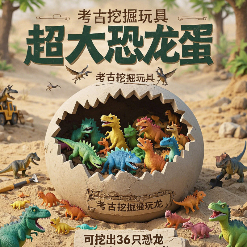 巨型化石玩具挖掘恐龙蛋儿童考古手工盲盒,玩具/童车/益智/积木/模型,挖宝玩具,淘宝优惠券,粉丝福利购,淘宝优惠卷