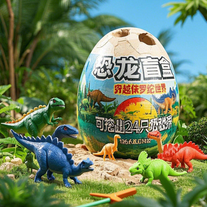巨型恐龙蛋考古挖掘玩具宝贝化石手工DIY盲盒礼品儿童探宝游,玩具/童车/益智/积木/模型,挖宝玩具,淘宝优惠券,粉丝福利购,淘宝优惠卷