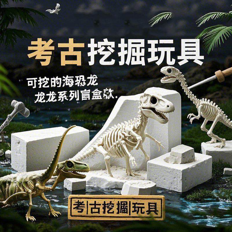 三丽鸥考古玩具女孩男孩玩具创意DIY手STEAM玩具摆摊爆款M,玩具/童车/益智/积木/模型,挖宝玩具,淘宝优惠券,粉丝福利购,淘宝优惠卷