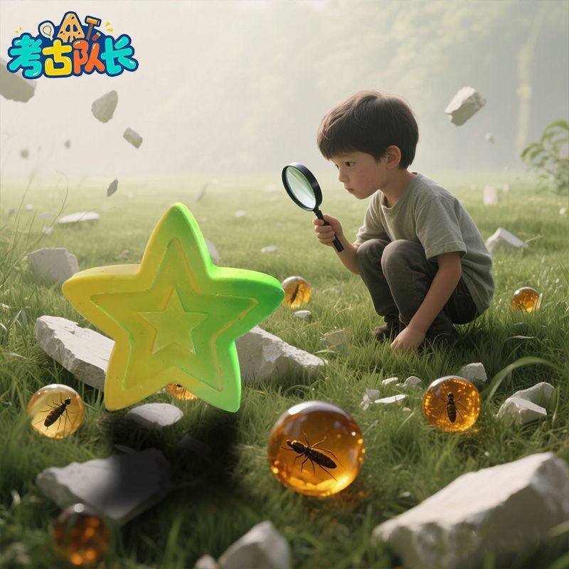 考古挖宝玩具昆虫标本琥珀宝藏儿童科普自然动手工DIY男女孩D,玩具/童车/益智/积木/模型,挖宝玩具,淘宝优惠券,粉丝福利购,淘宝优惠卷