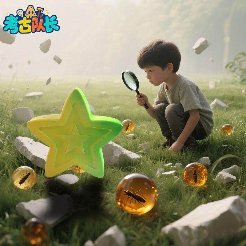 考古挖宝玩具昆虫标本琥珀宝藏儿童科普自然动手工DIY男女孩,玩具/童车/益智/积木/模型,挖宝玩具,淘宝优惠券,粉丝福利购,淘宝优惠卷