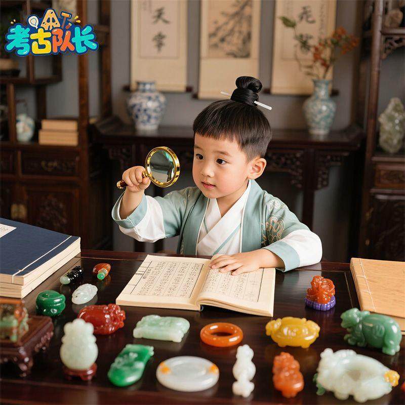 考古挖宝玩具传世古玉宝藏男女孩动手工DIY玉器寻宝传统文化,玩具/童车/益智/积木/模型,挖宝玩具,淘宝优惠券,粉丝福利购,淘宝优惠卷