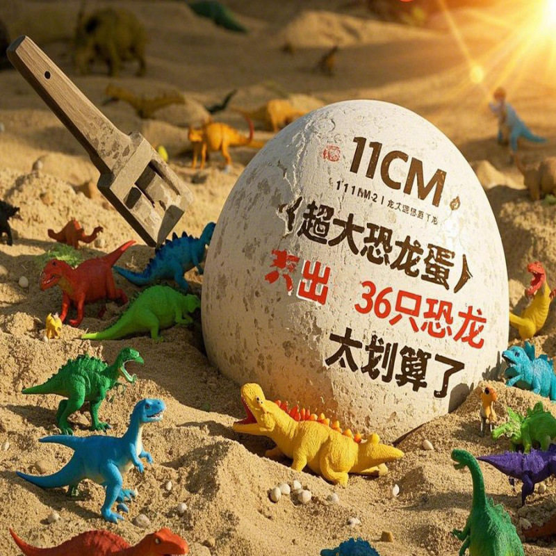 巨型恐龙蛋考古挖掘玩具儿童寻宝石化石创意手工DIY惊喜盲盒礼品,玩具/童车/益智/积木/模型,挖宝玩具,淘宝优惠券,粉丝福利购,淘宝优惠卷