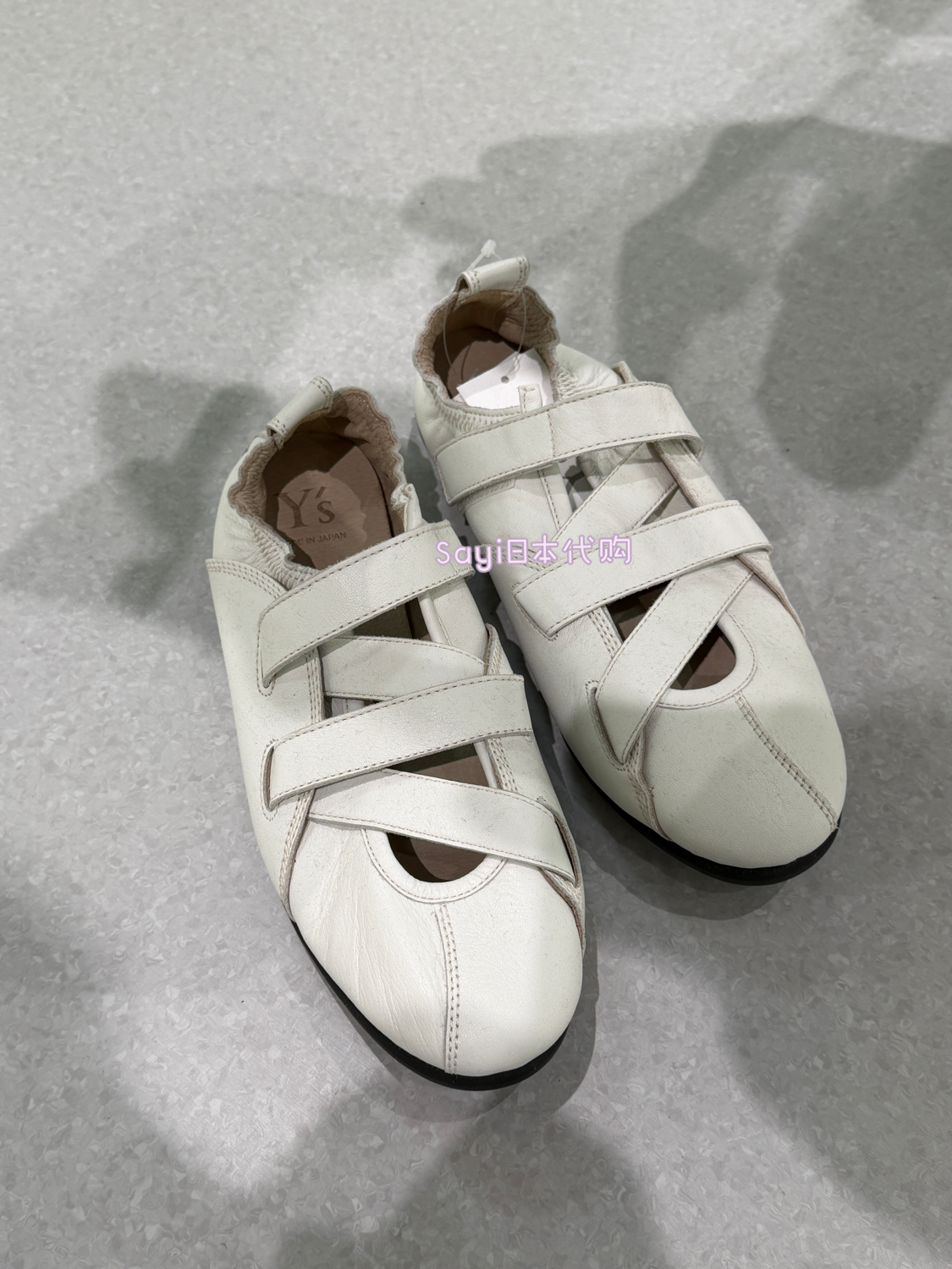 Sayi日本直邮 yohji ys 26SS 牛皮  半包 镂空 鞋子 芭蕾舞鞋