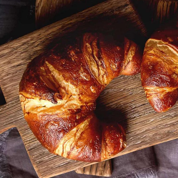 泽爸德式碱水黄油可颂