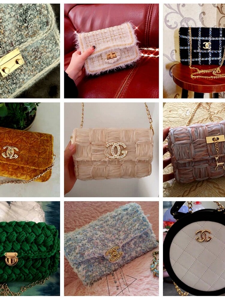 BAG HARDWARE ACCESSORIES LOCK METAL BUCKLE DIY HAND-WOVEN BAG LOCK BUCKLE ACCESSORIES BUCKLE BUCKLE SMALL FRAGRANCE DOUBLE G DECORATION