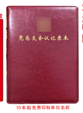 定制 党总支会议记录本党总支笔记本A5/B5/A4印LOGO