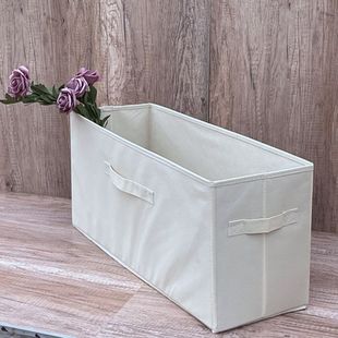 可定做折叠窄长条收纳箱 衣柜学校整理箱 纯色无盖衣细收纳盒