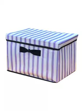 无纺布收纳盒有盖折叠衣物整理箱杂物筐 儿童玩具储物38 25 25CM