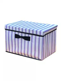 25CM 无纺布收纳盒有盖折叠衣物整理箱杂物筐 儿童玩具储物38