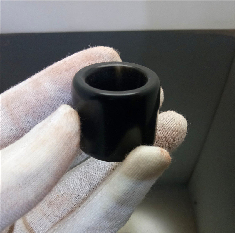 手工天然藏区黑牦牛角戒指扳指戒子指环跑环镶嵌蜜蜡情侣宫廷戒托
