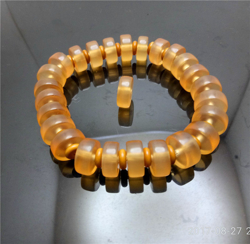 手工青鱼石小吊坠乌青喉骨鱼惊石原料婴儿压惊饰品宝宝平安扣手链