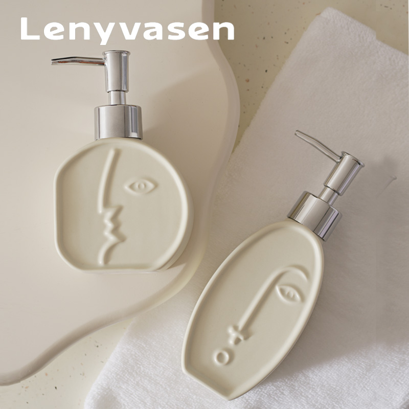 lenyvasen洗手液分装空瓶陶瓷