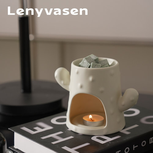 LENYVASEN仙人掌陶瓷香薰炉