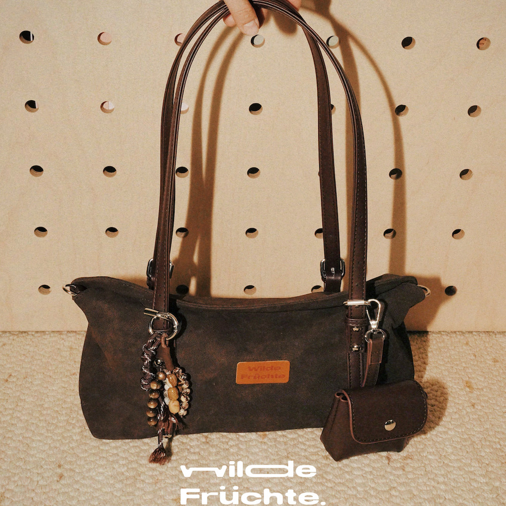 野菓WildeFrüchte.“山行”麂皮单肩斜挎包
