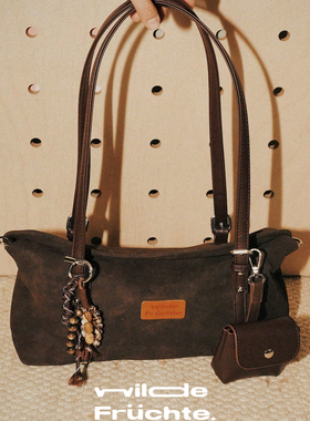 野菓WildeFrüchte.2025秋冬“山行”麂皮单肩斜挎包