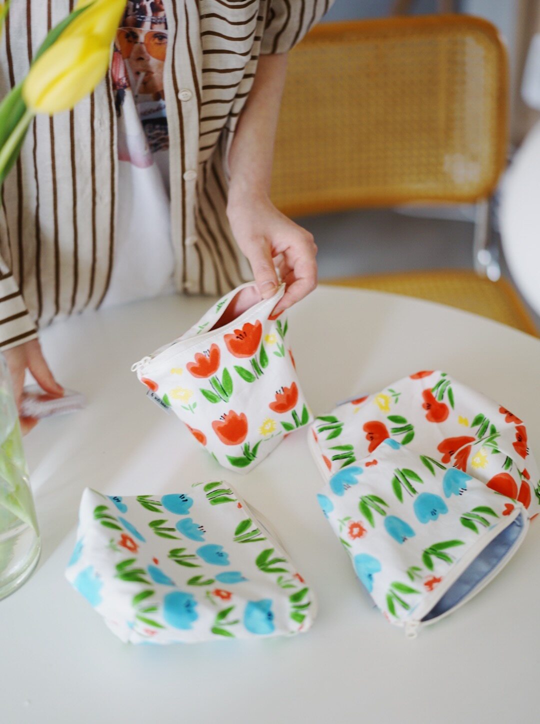 野菓工作室2020初夏新品“可爱的花朵们”收纳拉链包化妆包|ruв категории Сумки, Г - жа сумки - от Buy2taobao.com для оказания профессиональной услуги покупки агента Taobao