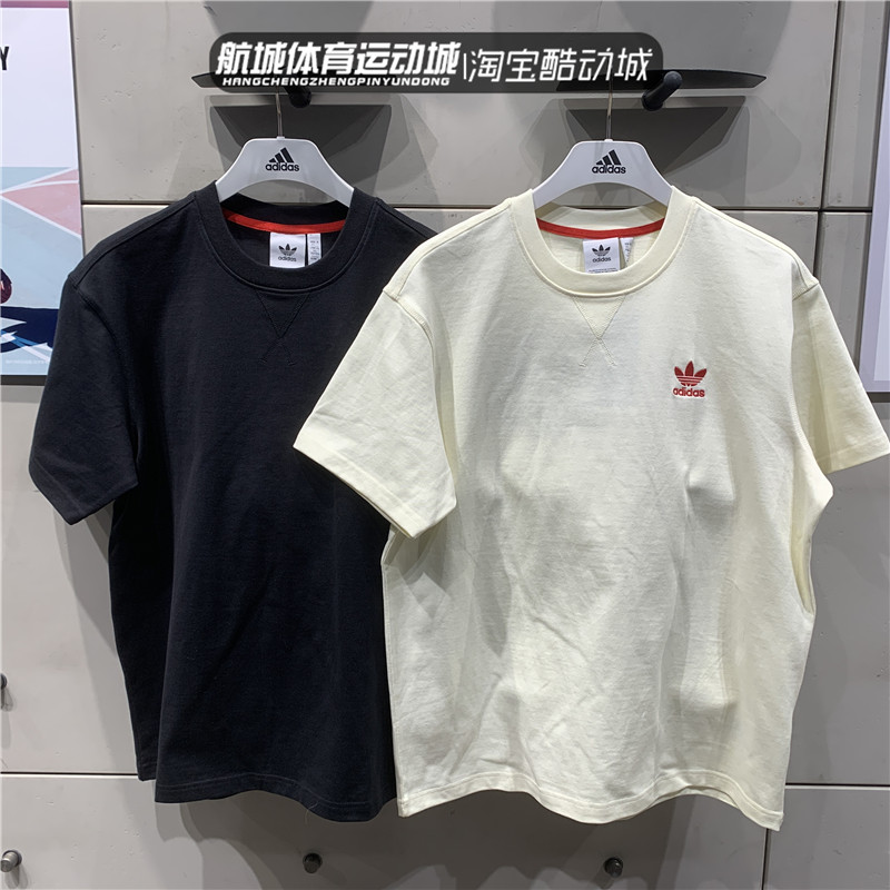 阿迪达斯男女龙年新年款短袖t恤