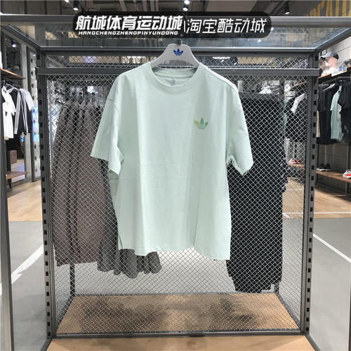 阿迪达斯女子三叶草短袖t恤
