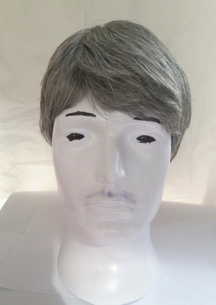 男士花白色老爷爷道具假头发