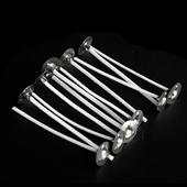 藏密坊 自制固体DIY酥油灯无烟环保玻璃杯灯芯6cm36股蜡芯100根装