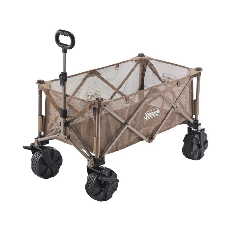 日本直邮精致露营折叠手推车户外野餐手拉车便携式折叠金属小推车