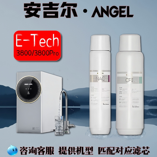 安吉尔净水器滤芯E-Tech3800原装正品纯水机NAC滤芯CFII复合滤芯
