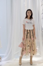 Misi,Camii 2020夏季新品 立体花朵网纱半裙