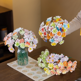 景德镇手工陶瓷玫瑰花束牡丹荷花仿真装饰永生花送女友教师节礼物