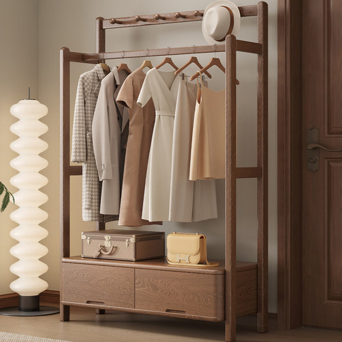 全实木多功能好看时尚挂衣帽架