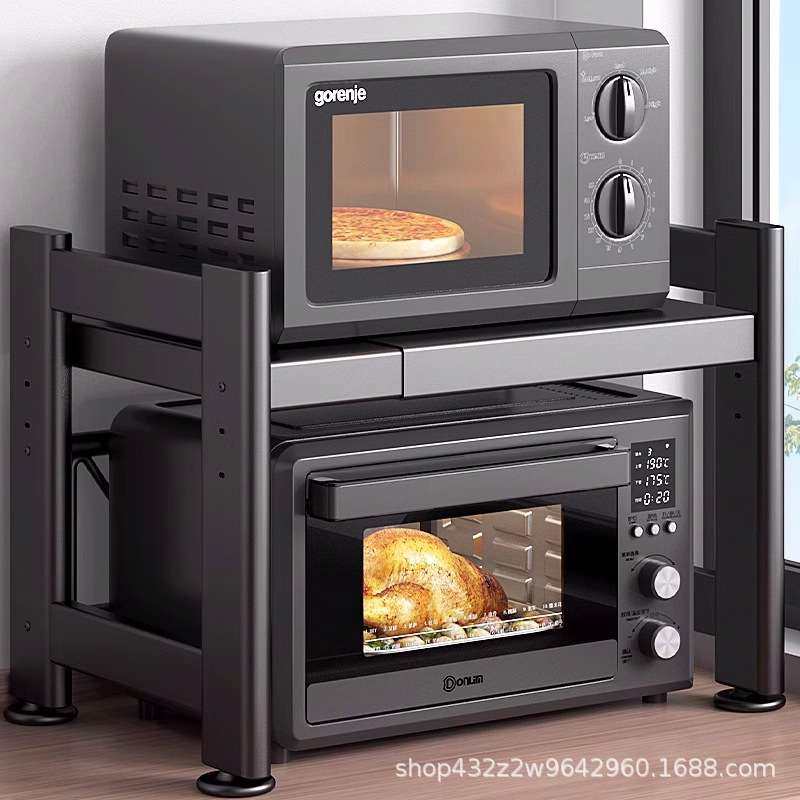 厨房微波炉置物架收纳多功能多层锅架烤箱电饭煲支架加粗台面储物,厨房/烹饪用具,微波炉置物架,淘宝优惠券,粉丝福利购,淘宝优惠卷