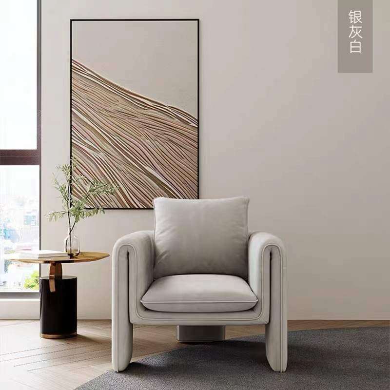 北欧家用民用轻奢款单人椅现代款单人沙发椅设计师创意个性休闲椅