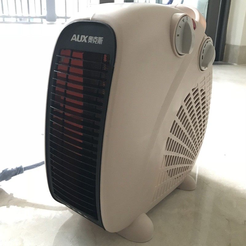 奥克斯正品取暖器家用暖风机迷你办公室电暖器热风扇节能省电暖气