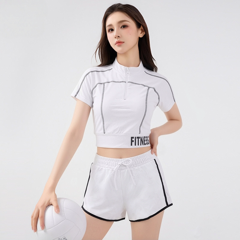 泳衣女性感露腰休闲分体游泳衣纯欲风高级感纯色运动两件套装泳装