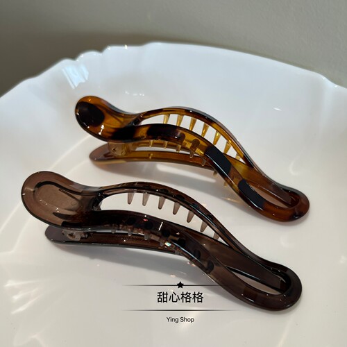 不硌头高级感~后脑勺盘发鸭嘴夹