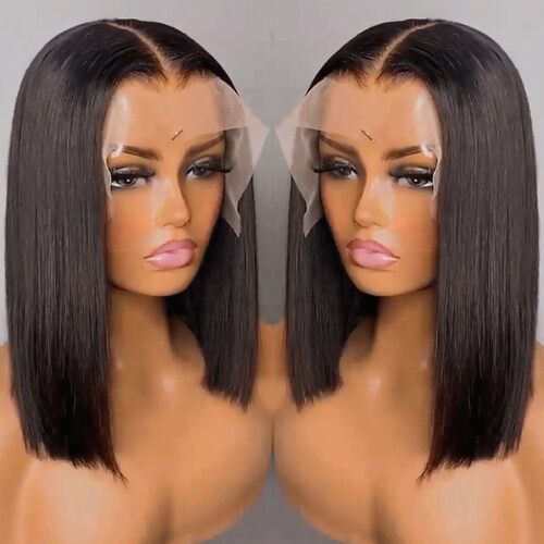 brazilian closure frontal lace wig 10A human hair真假发套BOB