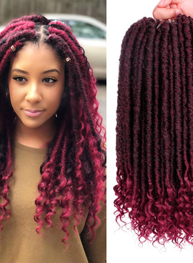 vigorous fauxlocs goddess braids 18inches crochet hair