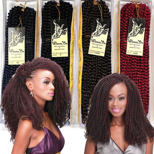 外贸跨境非洲小卷假发kinky bulk 24 xpress marley twist braid