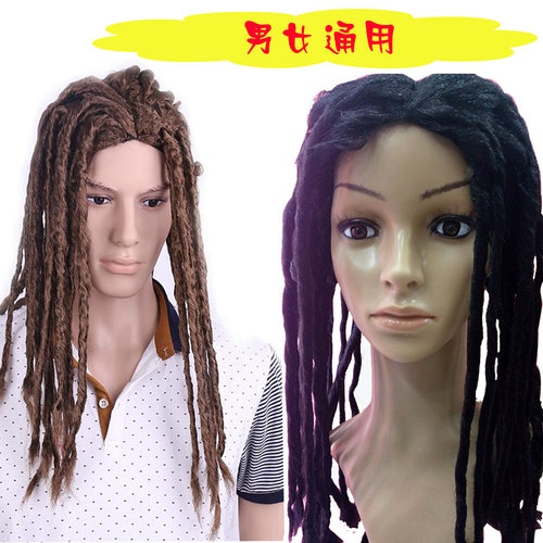 非洲黑人雷鬼脏辫假发套