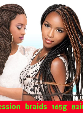 外贸欧美黑人假发 脏辫大辫子xpression braid hair extension
