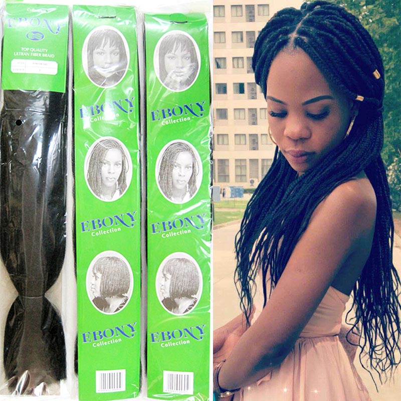 黑人小辫子非洲假发 XPRESSION YAKI BRAID BINA hair extension