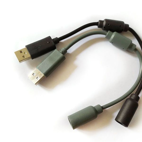 适用XBOX360有线手柄USB转接头 转换线手柄USB接口连接线插头配件