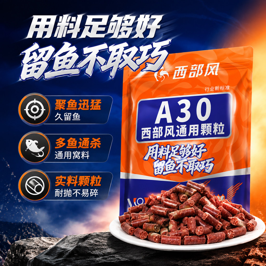 西部风地狱猫鲫鲤草打窝颗粒图片