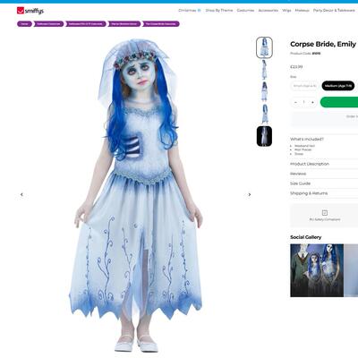 8-10岁码僵尸新娘艾米莉Emily