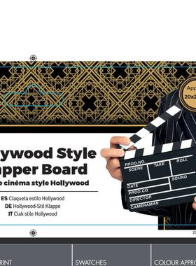 #好莱坞电影场记板 打板大小2款 Hollywood Style Clapper Board